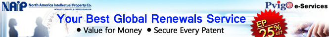 Prime Choice for Global Renewals Service. Save Every Penny/Secure Every Patent. EP 25% off