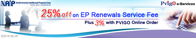 25% off on EP Renewals Service Fee / Plus 3% with PVIGO Online Order