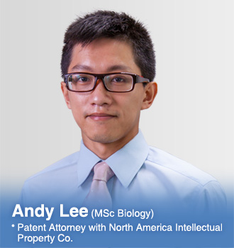 Andy Lee (MSc Biology) / Patent Attorney with North America Intellectual Property Co.